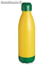 garrafa squeeze verde e amarela personalizada