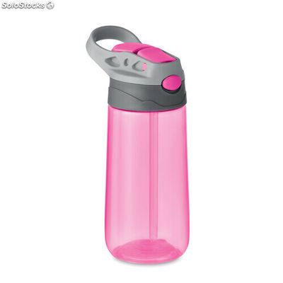 Garrafa Tritan™ de 450 ml rosa transparente MIMO9909-31