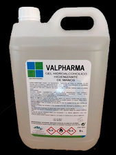 Garrafas gel hidroalcoholico 5LITROS valpharma
