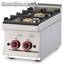Gas boiling top - mod. pct/63g - n. 2 burners - dimensions: cm l 30 x d 60 x h