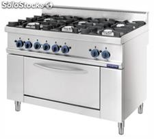 Gas range 6 burners