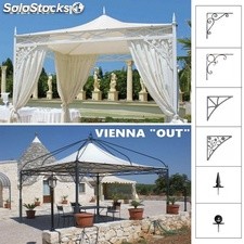 Gazebo 6x6 m professionale certificato gazebo modello Decò tensocoperture.com