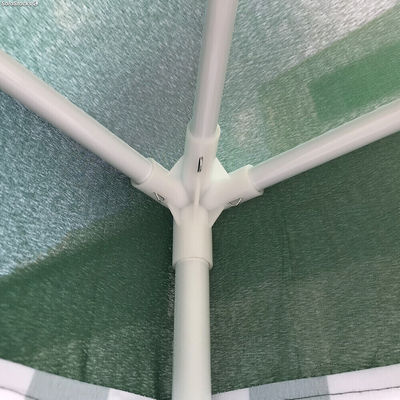 Gazebo metal/tela volantes verde/blanco 3*3*2.45M 7H Seven House - Foto 2