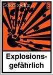 Gefahrgutkennzeichnung - Explosionsgefährlich