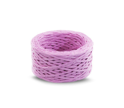 Geflochtenes Seil aus Papier 3 mm x 40 m - Rosa