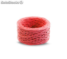 Geflochtenes Seil aus Papier 3 mm x 40 m - Rot