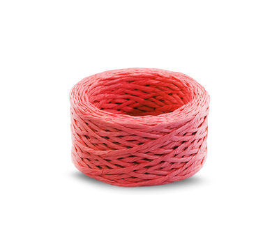 Geflochtenes Seil aus Papier 3 mm x 40 m - Rot