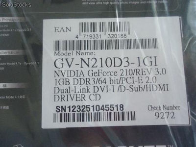 Geforce gigabyte gv-n210d3-1gi 210 1gb ddr3 - Foto 2
