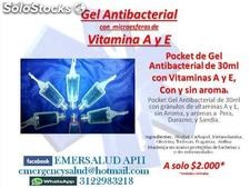 Gel Antibacterial con Microesferas de Vitaminas a y e