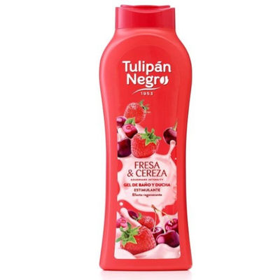 Gel de ducha Tulipán Negro con aroma a Fresa y Cereza formato de 650ML