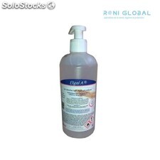 Gel désinfectant hydroalcoolique Eligel A avec pompe. 500 ml / lots de 12