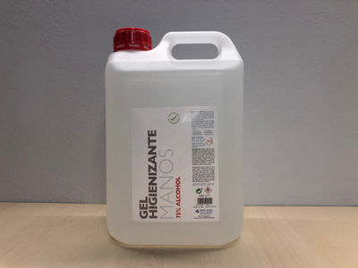 Gel hidroalcoholico - 5 litros - 75 % alcohol - con registro europeo