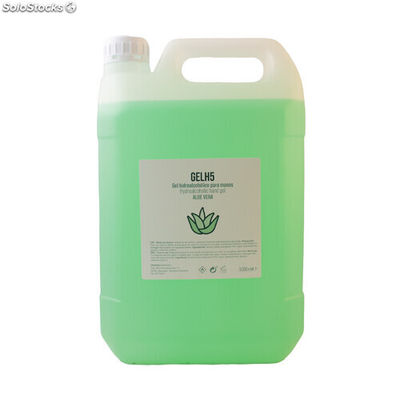 Gel hidroalcohólico 5L con Aloe Vera GP03-gelh-5000-av