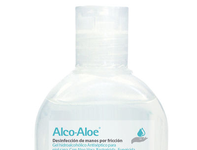 Gel hidroalcoholico alco aloe para manos limpia y desinfecta bote dosificador de - Foto 3