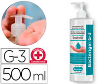 Gel hidroalcoholico antiseptico bacterigel G3 manos sin necesidad aclarado bote
