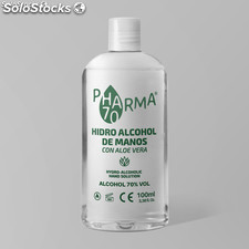 Gel hydro-alcoolique pour les mains à l&#39;aloe vera 70% d&#39;alcool 100 ml.