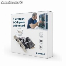 Gembird 2 serial port PCI-Express Add-On Karte SPC-22