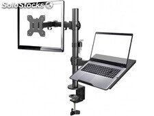 Gembird Adjustable desk mount with monitor arm and notebook tray - MA-DA-02