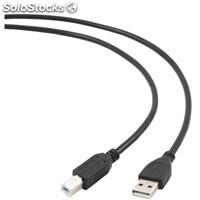 Gembird Cable usb 2.0 Tipo a-m-b-m 1.8 Mts Negro