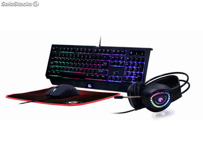 Gembird Gaming SetinchPhantominch with 4in1 backlight keyboard mouse pad