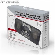 Gembird Lautsprecher mit Universal-Dock für iPod iPhone 3/4/5/6 SPK321i