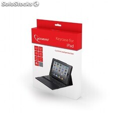 Gembird Leder-Schutzhülle mit Tastatur für iPad 2 US-Layout TA-KBT97-001