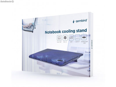 Gembird notebook cooling stand with LED backlight NBS-2F15-05 - Zdjęcie 2