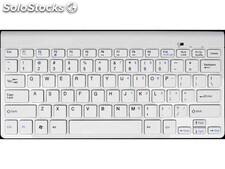 Gembird Tastatur für Mobilgeräte Weiß qwertz kb-bt-001-w-de