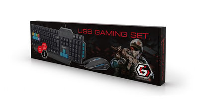 Gembird usb Gaming Tastatur-Maus Set kbs-umg-01-de