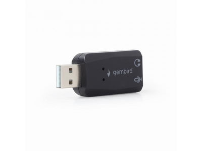Gembird USB Stereo Soundkarte Virtus schwarz SC-USB2.0-01