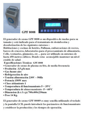 Generador de Ozono ambiental gpf 8008 Professional - Foto 2