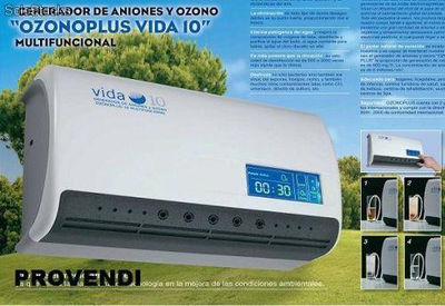 Generador de Ozono vida 10 plus Ozonizador Aire puro Aniones