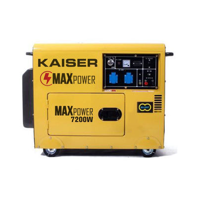 Generador eléctrico Kaiser 7200W diesel insonorizado monofásico