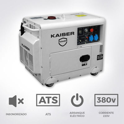 Generador Kaiser Diesel Insonorizado 7.2kw Trifásico| Arranque automático