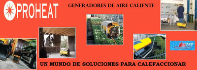 Generadores de aire caliente portatil PROHEAT B70/REM 12 equipo diesel