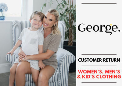 George women&#39;s, men&#39;s and kid&#39;s customer returns