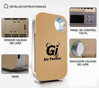 GI purificador de ar GI-08 HEPA filtro de ar + carvão ativado - Foto 3