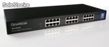 Gigamedia - gs2400 switch 24 ports 10/100/1000 rackable 19&#39;&#39;