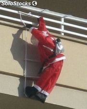 Gigante Papa Noel Escalador 90cm con Escalera