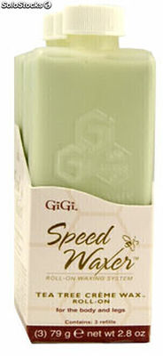 Gigi roll-on de cera mediano tea tree 34 gr. Ud. r:0267