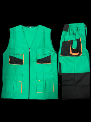 Gilet et pantalon de travail vert de bonne qualité - Photo 2
