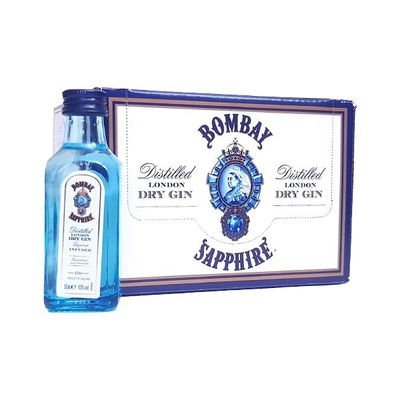 Ginebra Bombay Sapphire Botella Miniatura de 5 cl