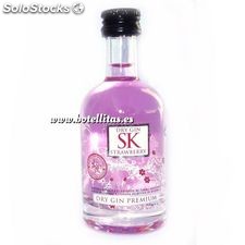 Ginebra gin sk strawberry 5cl-envase cristal