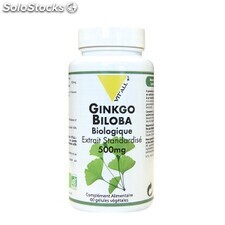 Ginkgo biloba bio 500 mg- 60 gélules