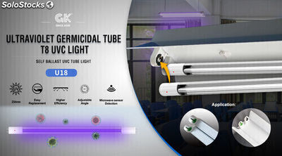 GK18 lámpara de desinfección UVC Desinfectante de luz UV esterilizador luz - Foto 5