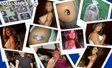 Glitter tattoo - tatuajes temporales en glitter 100 diseños