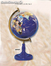 Globe avec pierre demi-precieuses