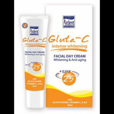 Gluta - c intense whitening facial day cream whitening et anti-aging + spf25