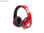 GMB-Audio Kopfhörer - Kopfband - Anrufe &amp; Musik - Rot - 1,5 m - Verkabelt - 2