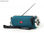 GMB Audio portable Bluetooth speaker with FM-radio green - SPK-BT-17-G - Zdjęcie 2